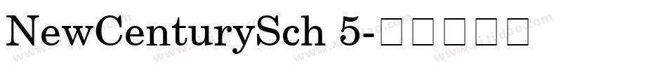 NewCenturySch 5字体转换